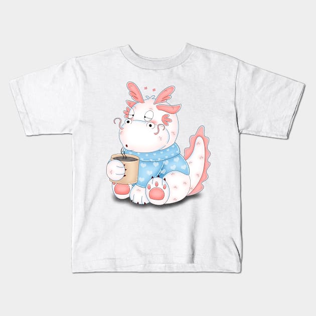 Morning coffee Kids T-Shirt by Athikan